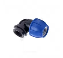 Отвод компрессионный ПЭ Дн 25х3/4"х90гр ВР Ру16 RTP (РосТурПласт) 11542