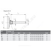 Термометр биметаллический осевой Дк80 L=60мм G1/2" 200С A50.10 Wika 36670019