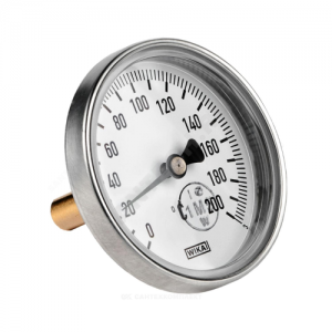 Термометр биметаллический осевой Дк80 L=100мм G1/2" 200С A50.10 Wika 3905071 (36523029)