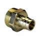 Муфта для PE-X труб радиальная латунь Дн 16х3/4" НР РОС .