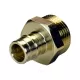 Муфта для PE-X труб радиальная латунь Дн 16х3/4" НР РОС .