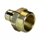 Муфта для PE-X труб радиальная латунь Дн 16х1/2" НР РОС