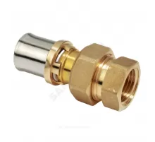 Муфта разъемная для МП/PE-X труб латунь пресс Дн 26х3/4" ВР RM18 Giacomini RM18Y049