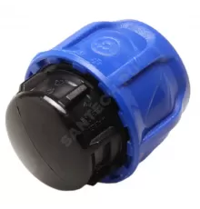 Заглушка компрессионная ПЭ Дн 63 Ру16 VALFEX 121001123063