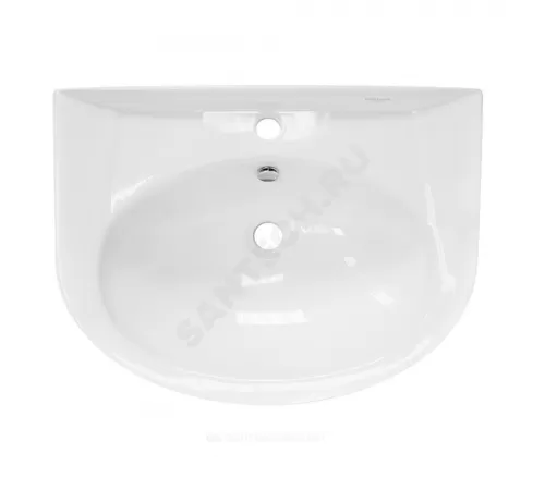 Умывальник подвесной Classic 65 1 отверстие под смеситель по центру белый Sanita Luxe WB.PD/Classic/65-C/WHT.G/S1 Умывальник подвесной Classic 65 1 отверстие под смеситель по центру белый Sanita Luxe WB.PD/Classic/65-C/WHT.G/S1