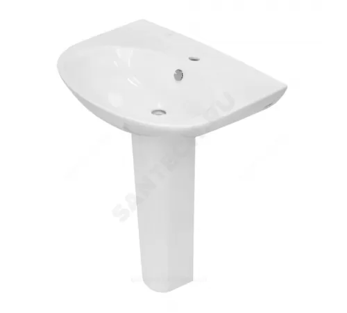 Умывальник подвесной Classic 65 1 отверстие под смеситель по центру белый Sanita Luxe WB.PD/Classic/65-C/WHT.G/S1 Умывальник подвесной Classic 65 1 отверстие под смеситель по центру белый Sanita Luxe WB.PD/Classic/65-C/WHT.G/S1