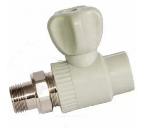 Кран шаровой PP-R серый Дн 20х1/2" НР прямой для радиатора RTP (РосТурПласт) 27903 Кран шаровой PP-R серый Дн 20х1/2" НР прямой для радиатора RTP (РосТурПласт) 27903