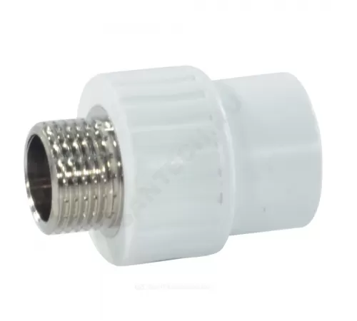 Муфта PP-R комбинированная белая Дн 20х3/4" НР RTP (РосТурПласт) 10663 Муфта PP-R комбинированная белая Дн 20х3/4" НР RTP (РосТурПласт) 10663