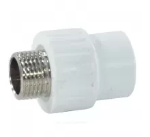 Муфта PP-R комбинированная белая Дн 20х1/2" НР RTP (РосТурПласт) 10662