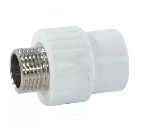 Муфта PP-R комбинированная белая Дн 25х1/2" НР RTP (РосТурПласт) 10664