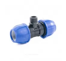 Тройник компрессионная ПЭ Дн 40х1 1/4"х40 НР Ру16 VALFEX 1210024011440