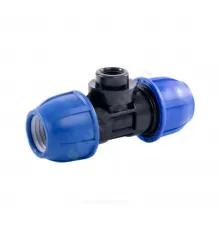 Тройник компрессионный ПЭ Дн 50х1 1/4"х50 ВР Ру16 RTP (РосТурПласт) 14430
