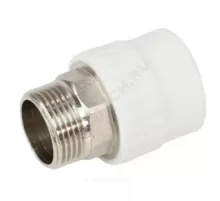 Муфта PP-R комбинированная под ключ белая Дн 90х3" НР VALFEX 10135090