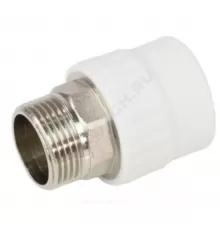 Муфта PP-R комбинированная под ключ белая Дн 110х4" НР VALFEX 10135110