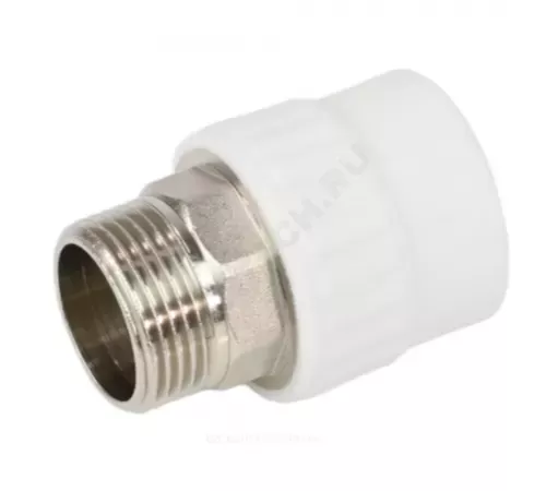 Муфта PP-R комбинированная под ключ белая Дн 110х4" НР VALFEX 10135110