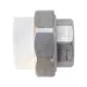 Муфта PP-R комбинированная разъемная белая Дн 20х1/2" ВР RTP (РосТурПласт) 10615