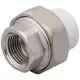Муфта PP-R комбинированная разъемная белая Дн 20х1/2" ВР RTP (РосТурПласт) 10615