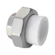 Муфта PP-R комбинированная разъемная белая Дн 20х1/2" ВР RTP (РосТурПласт) 10615