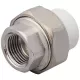 Муфта PP-R комбинированная разъемная белая Дн 20х1/2" ВР RTP (РосТурПласт) 10615