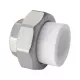 Муфта PP-R комбинированная разъемная белая Дн 20х1/2" ВР RTP (РосТурПласт) 10615