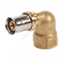 Угольник для МП/PE-X труб латунь пресс Дн 16х3/4"х90гр ВР RM129 Giacomini RM129Y043
