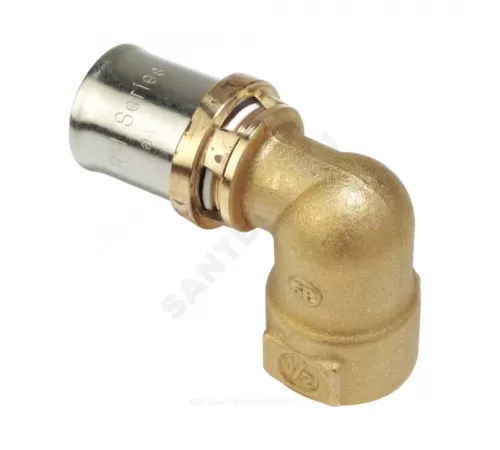 Угольник для МП/PE-X труб латунь пресс Дн 16х3/4"х90гр ВР RM129 Giacomini RM129Y043