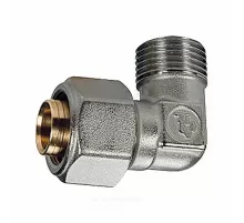 Угольник для МП/PE-X труб латунь обжим Дн 18х1/2"х90гр НР R562AM Giacomini R562MX052
