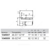 Муфта МП латунь пресс Дн 20х1/2" Ру10 с накидной гайкой MLC Uponor 1015283