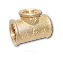 Тройник латунь переходной Ду 25х20х25 (1"х3/4"х1") ВР/ВР Цветлит ZW50090