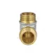 Угольник латунь никель реборда Ду 25 (1") НР/НР 9005 ГОСТ 32585-2013 Aquasfera 9005-03