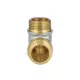 Угольник латунь никель реборда Ду 25 (1") НР/НР 9005 ГОСТ 32585-2013 Aquasfera 9005-03