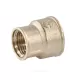 Муфта латунь никель переходная Ду 25х15 (1"х1/2") ВР/ВР VALFEX VF.240.N.100.012
