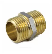 Ниппель латунь никель Ду 25 (1") НР 9022 ГОСТ 32585-2013 Aquasfera 9022-03