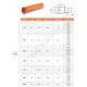 Труба НПВХ с раструбом коричневая Дн 110х3,2 б/нап L=1,0м в/к SN4 Хемкор 1491056