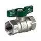 Кран шаровой латунь хром R251W Ду 15 Ру42 ВР бабочка зеленая Giacomini R251WX023