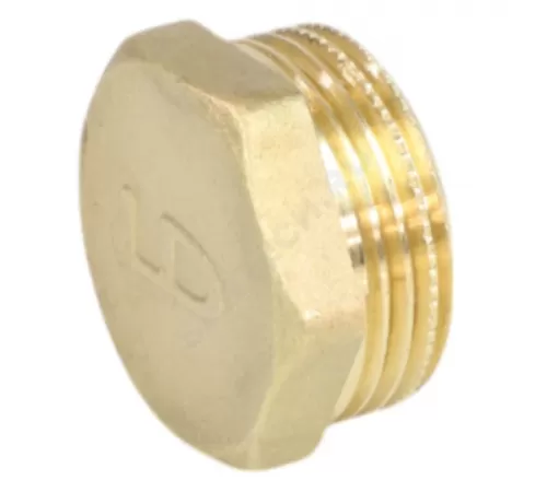 Заглушка латунь Ду 20 (3/4") НР LD LD.65.505.20
