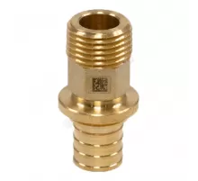 Муфта для PE-X труб аксиальная латунь Дн 16х3/4" НР MX Рехау 11097141001