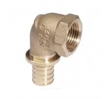 Угольник для PE-X труб аксиальный бронза Дн 20х1/2" ВР RAUTITAN RX+ Rehau 14563551001 (13660961001)
