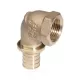 Угольник для PE-X труб аксиальный бронза Дн 20х1/2" ВР RAUTITAN RX+ Rehau 14563551001 (13660961001)