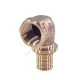 Угольник для PE-X труб аксиальный бронза Дн 20х3/4" ВР RAUTITAN RX+ Rehau 14563561001 (13660971001)