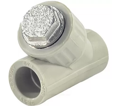 Фильтр PP-R сетчатый серый Дн 40х45гр внутренняя пайка VALFEX 10141040Г