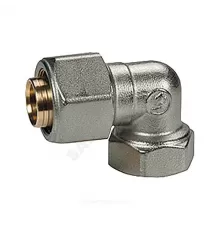 Угольник для МП/PE-X труб латунь обжим Дн 16х1/2"х90гр ВР R563AM Giacomini R563MX048