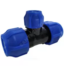 Тройник компрессионная ПЭ переходной Дн 50х40 Ру16 VALFEX 1210012504050