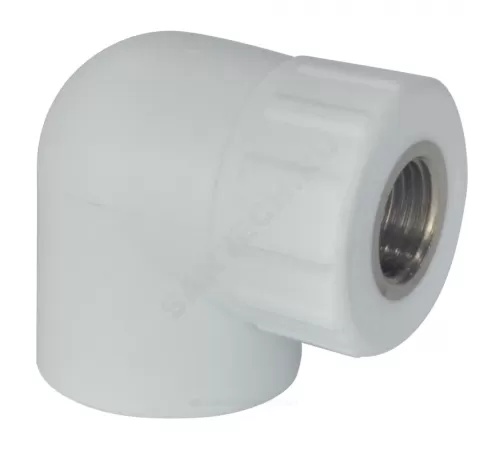 Угольник PP-R комбинированный белый Дн 32х3/4" ВР RTP (РосТурПласт) 10796 Угольник PP-R комбинированный белый Дн 32х3/4" ВР RTP (РосТурПласт) 10796