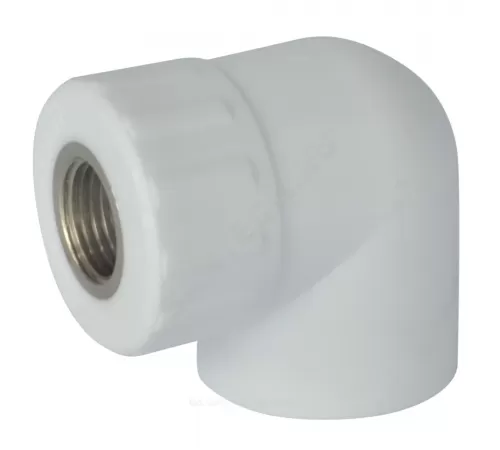 Угольник PP-R комбинированный белый Дн 32х3/4" ВР RTP (РосТурПласт) 10796 Угольник PP-R комбинированный белый Дн 32х3/4" ВР RTP (РосТурПласт) 10796