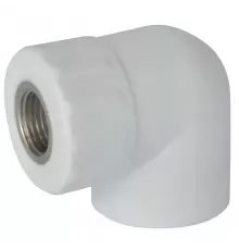 Угольник PP-R комбинированный белый Дн 32х1" ВР RTP (РосТурПласт) 10794