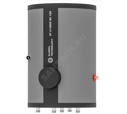 Бойлер косвенного нагрева 120 л GT inox bc 120 1 т/о возможна установка ТЭН GlobalTechnology 1221120 Бойлер косвенного нагрева 120 л GT inox bc 120 1 т/о возможна установка ТЭН GlobalTechnology 1221120