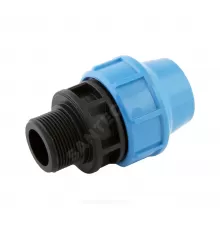 Муфта компрессионная ПЭ Дн 20х1/2" НР Ру12,5 Джилекс 9118