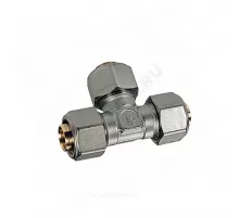 Тройник для МП/PE-X труб латунь обжим Дн 32 R564AM Giacomini R564MX126