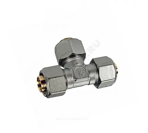 Тройник для МП/PE-X труб латунь обжим Дн 32 R564AM Giacomini R564MX126